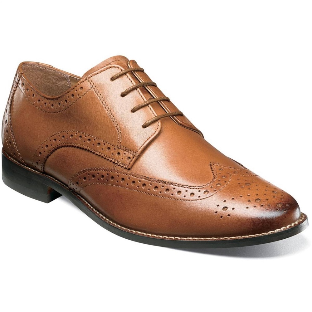 Florsheim Shoes Mens Montinaro Oxford Saddle Tan